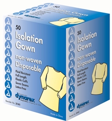 Isolation Gown Poly-Coated Barrier