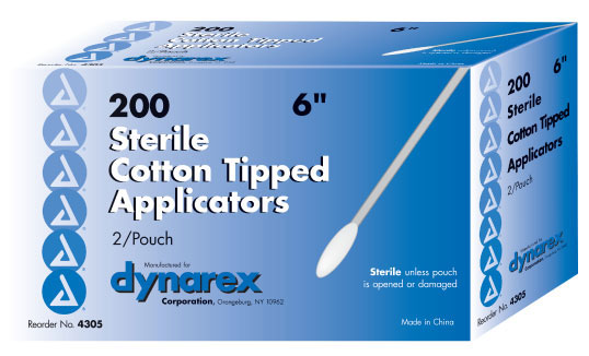 Cotton Tipped Applicators 6" Sterile 2s