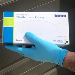 Nitrile Gloves 10 box/case IMCO Nitrile Gloves